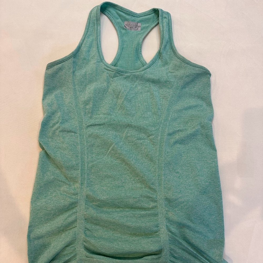ATHLETA Speedlight Racer Back Green Tank Top - Size Medium